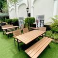 The Tipsy Den - CHIJMES | Product Seen: [Fossil Outdoor Armchair, Fossil Outdoor Bench – No Back & Fossil Outdoor Dining Table - W1400]